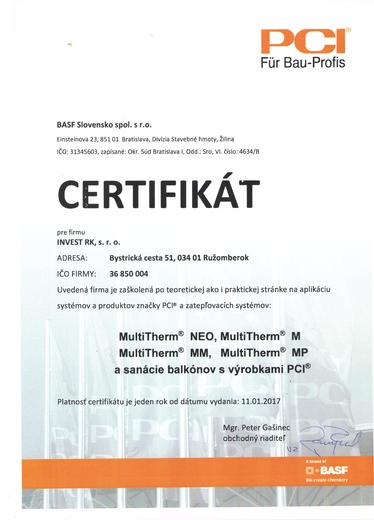 certifikát na zateplovanie